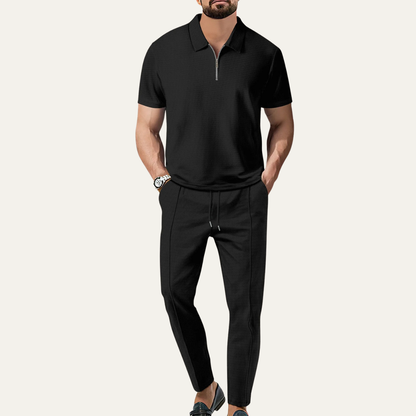 Men's Casual Lounge Shorts Set Cotton