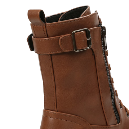 Retro Boots Women Short Thick Heel Knight Boots