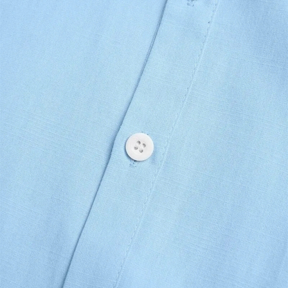 Men's Cotton Linen Shirt Relaxed Fit Breathable