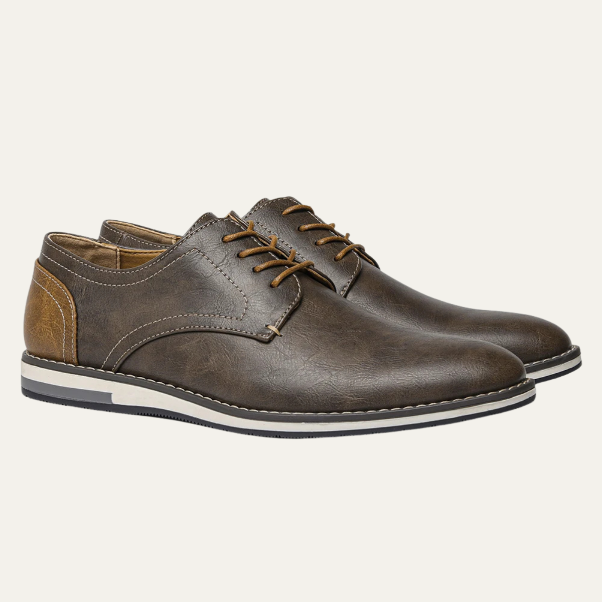 Men's Two Tone Leather Oxford Sneakers