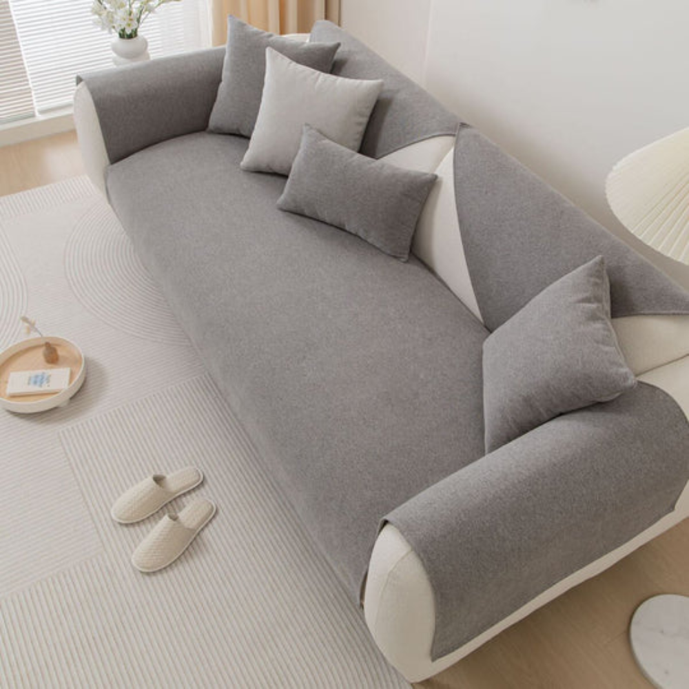 Linen Sectional Sofa Slipcover