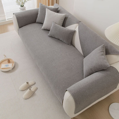 Linen Sectional Sofa Slipcover