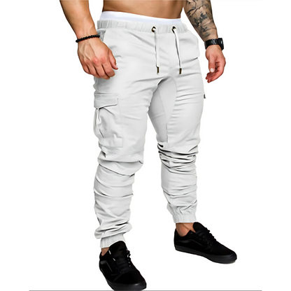 Men's Cargo Joggers Multi-Pocket Cotton