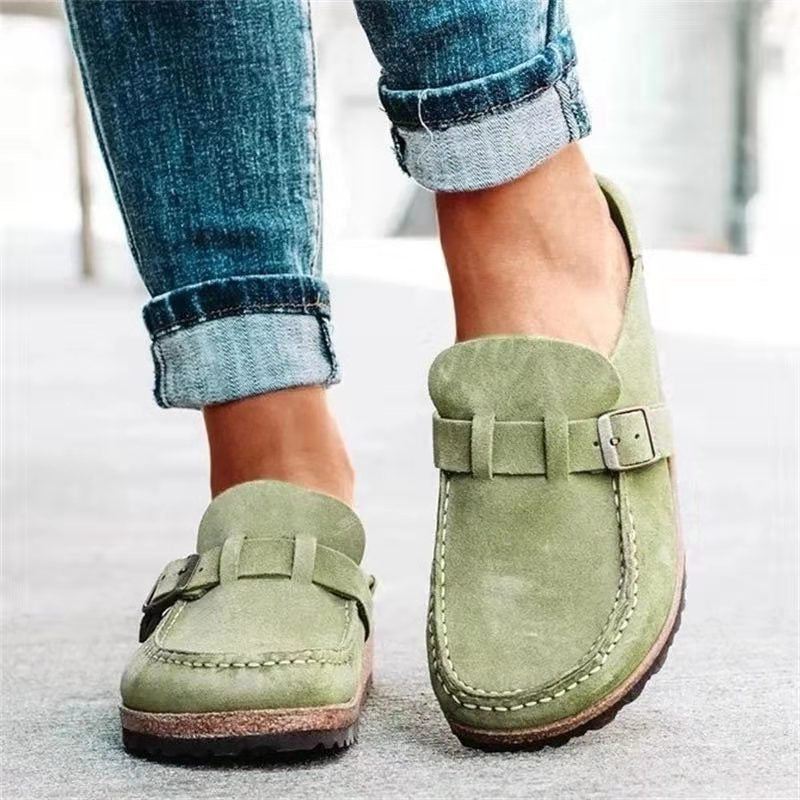 Jasmine | Womens Buckle Slip On Loafers
