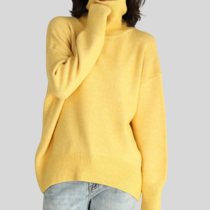 Women's Rollneck Sweater Merino Wool Cold-Weather