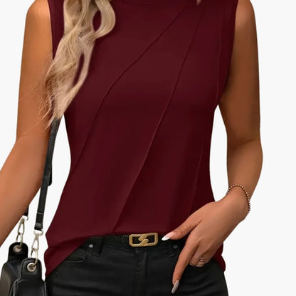 Women's Long Sleeve V-Neck Blouse Woven Regular Fit