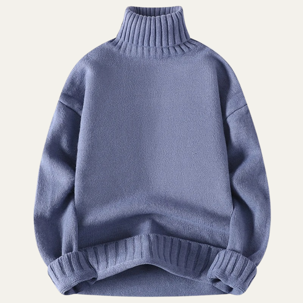 Men's Soft Knit Turtleneck Sweater Warm