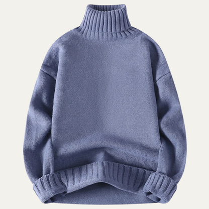 Men's Soft Knit Turtleneck Sweater Warm