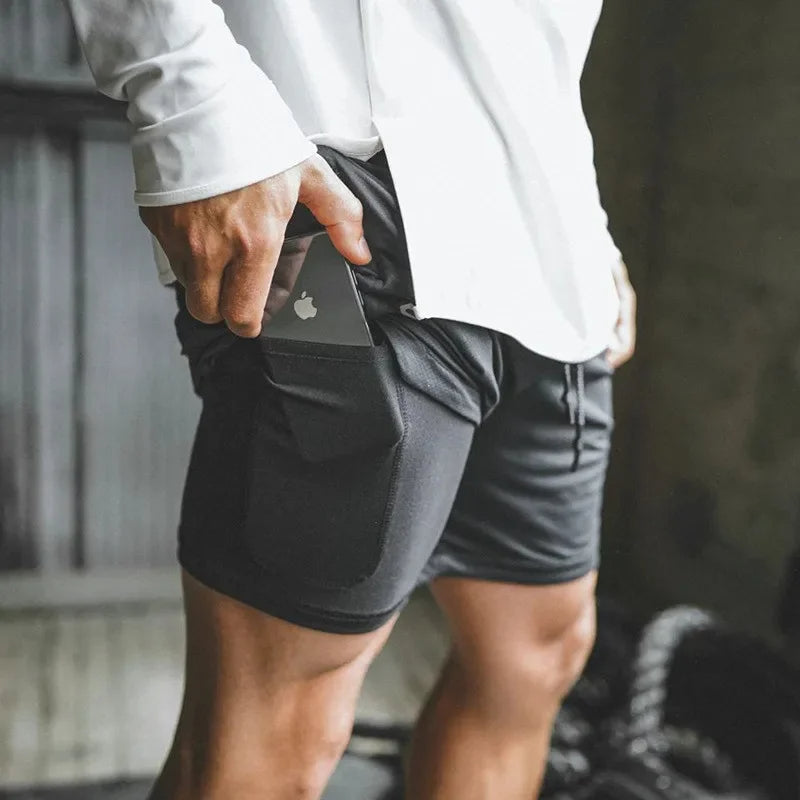 Men's Sport Shorts 2-In-1 Athletic Comfortable