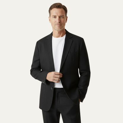 Men's Linen Blazer Solid Color Casual