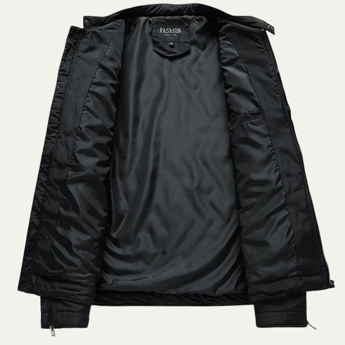 Crestfall Men's Quilted Padded Jacket Warm Zip Up