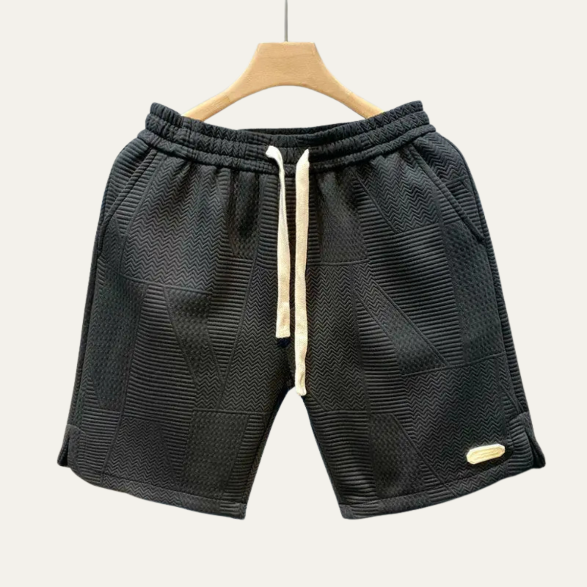 Men's Casual Drawstring Shorts Lightweight Beige
