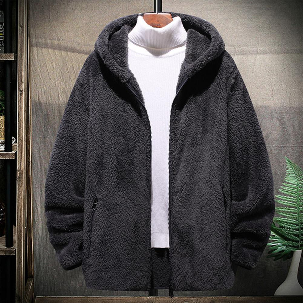 Men's Oversized Zip Hoodie Jacket Cozy Design - 
Fashinoza
