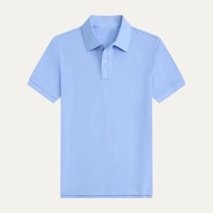 Men's Classic Polo Shirt Solid Relaxed Fit Cotton