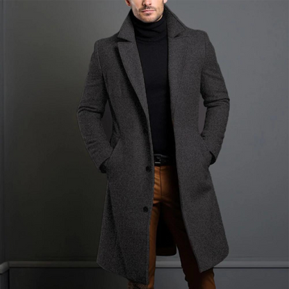 Men's Wool Overcoat Warm Winter