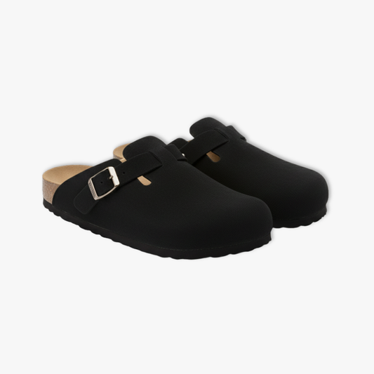Women's Fashion Cork Suede Mules Slippers