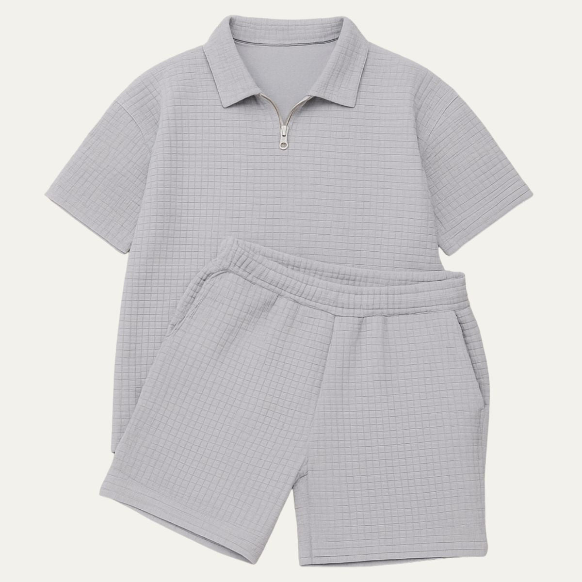 Men's Polo Shorts Set Red