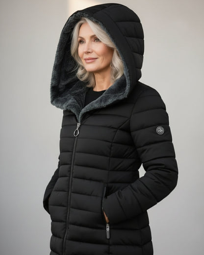 Hooded Quilted Winter Coat