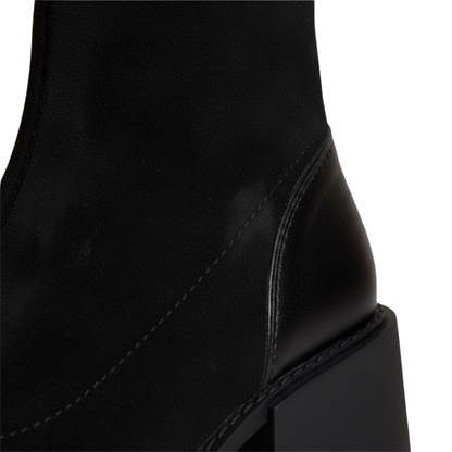 Maogu Chic Autumn Suede Sock Boots Pointed Toe High Heel Ankle Booties