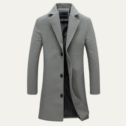 Men's Long Wool Smart Casual Coat