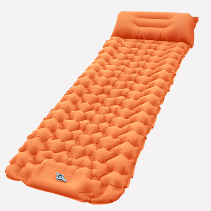 Inflatable Camping Air Mattress with Built-In Pump and Pillow