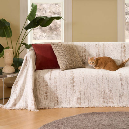 Elegant Sofa Cover Almond Comfortable Living Room Furniture Protector