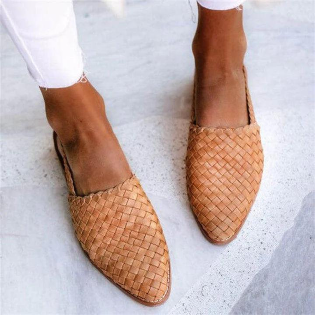 Women's Slingback Loafers Woven