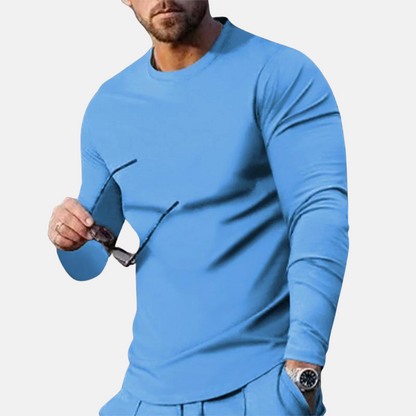Men's Long Sleeve T-Shirt Cotton Casual Comfortable