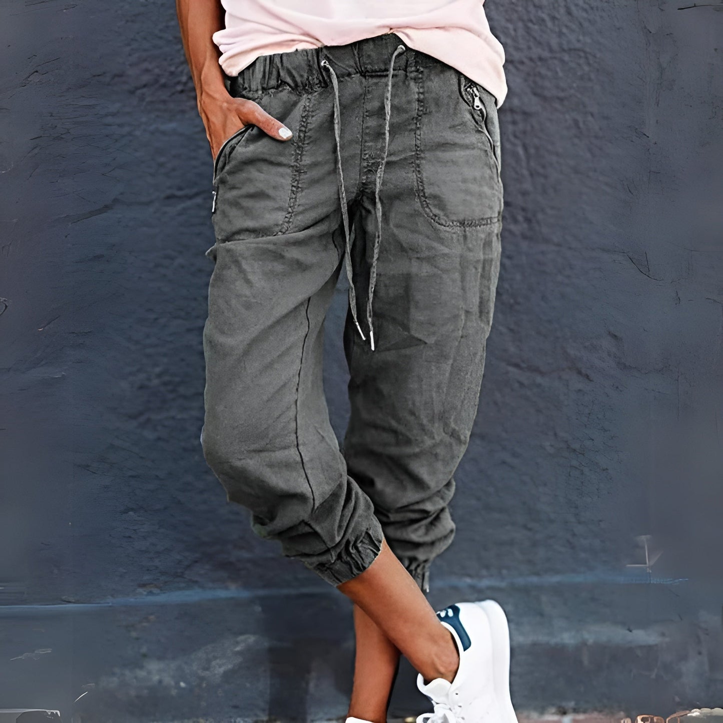 Men's Elastic Waist Jogger Pants Drawstring