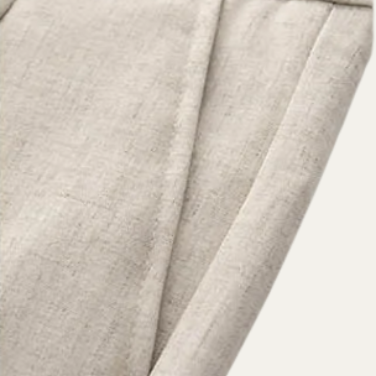 Men's Slim Fit Linen Dress Pants Pleated Beige