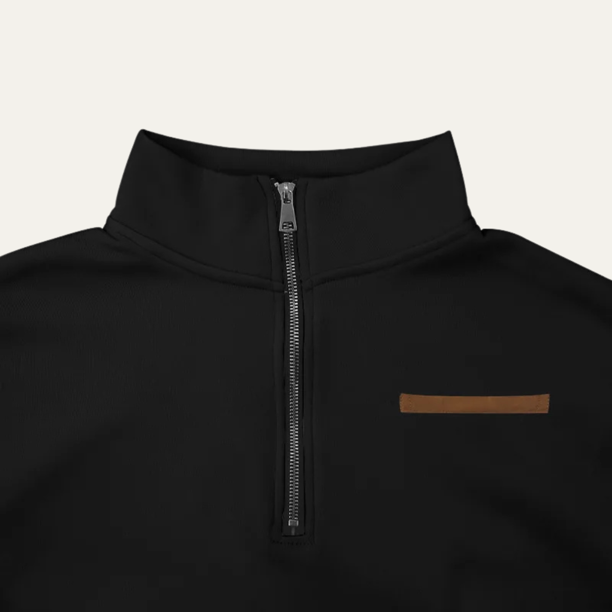 Men's Warm Half Zip Sweater Stand Collar Casual