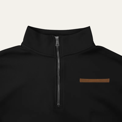 Men's Warm Half Zip Sweater Stand Collar Casual