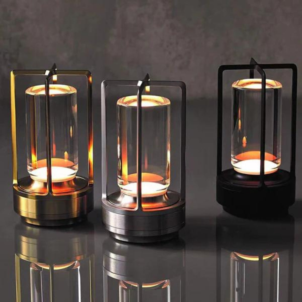 Nordic Crystal Lantern Glass Table Light - Fashinoza