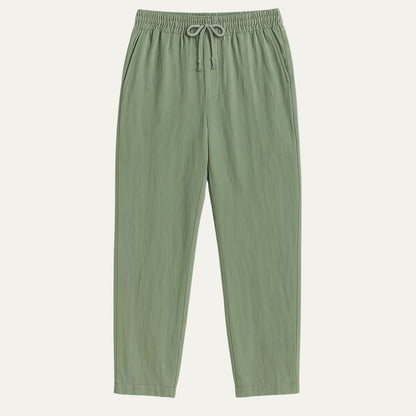 Men's Linen Pants Beige - Fashinoza