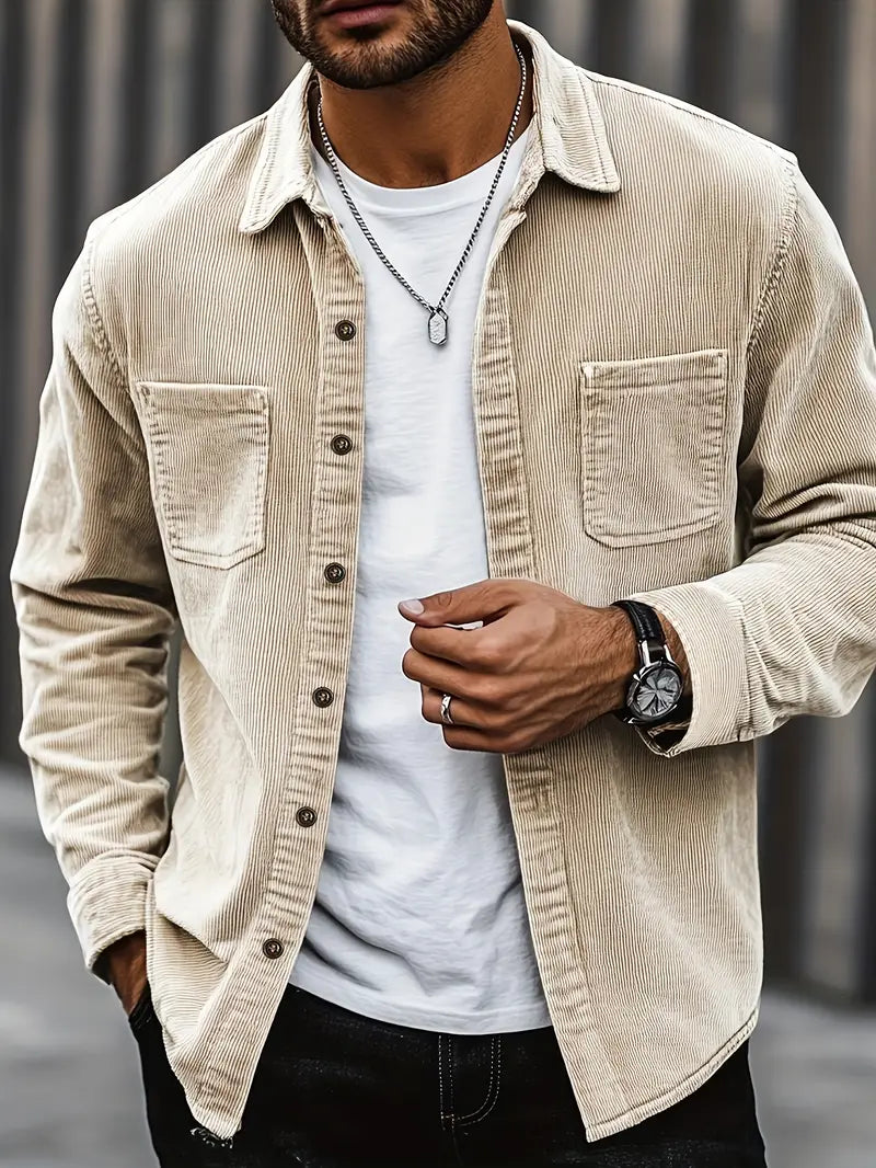 Hugo Men's Corduroy Shirt Comfortable Fit - 
Fashinoza