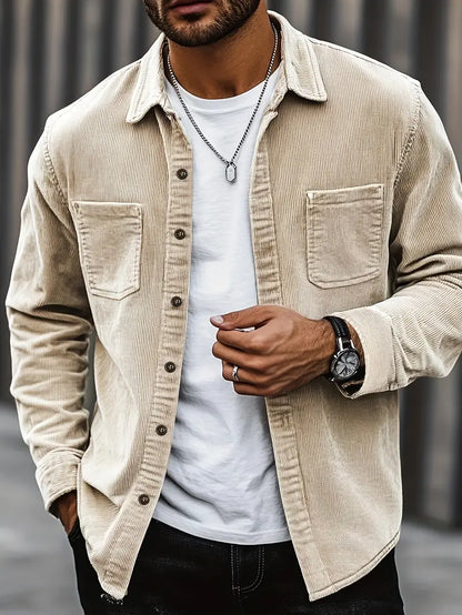 Hugo Men's Corduroy Shirt Comfortable Fit - 
Fashinoza