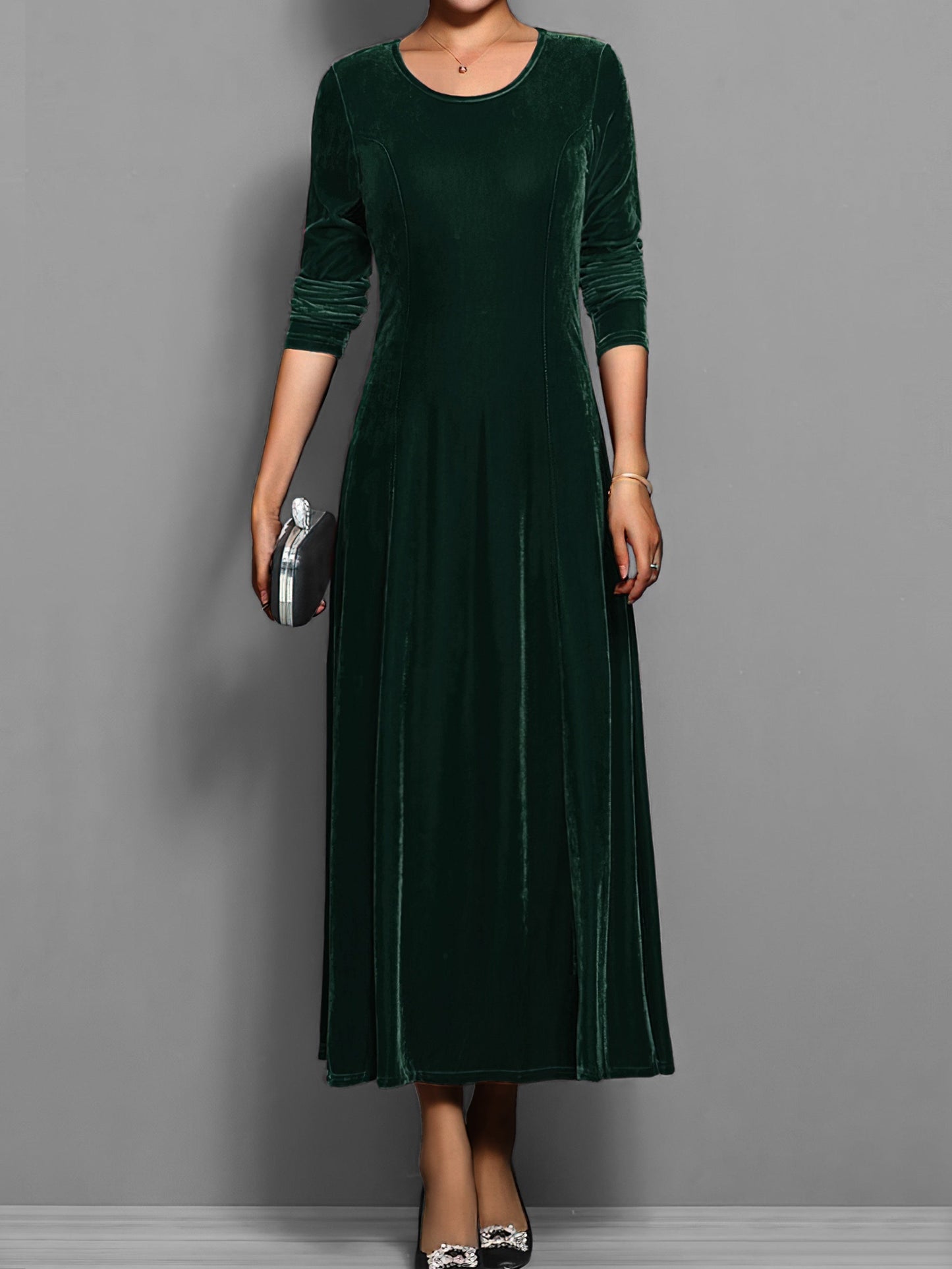 Women's Soft Velvet Dress