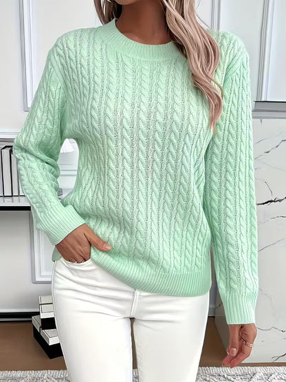 Gabriella | Women’s Spring Summer Cable Pattern Sweater