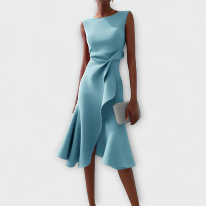 Women's Sleeveless Ruffle Hem Dress