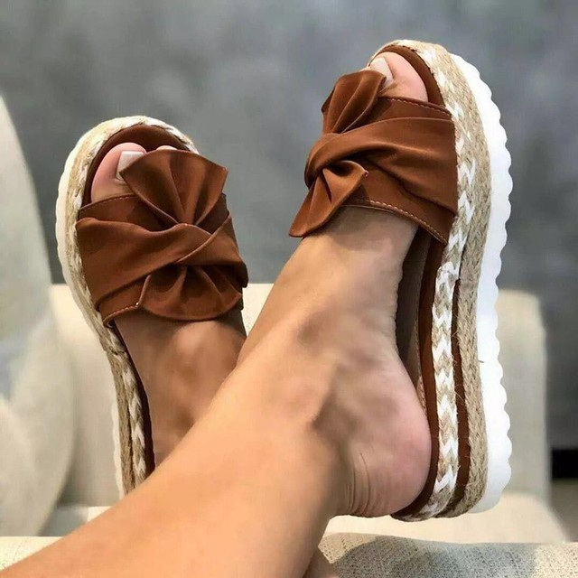 Nina Women's Woven Wedge Sandals
