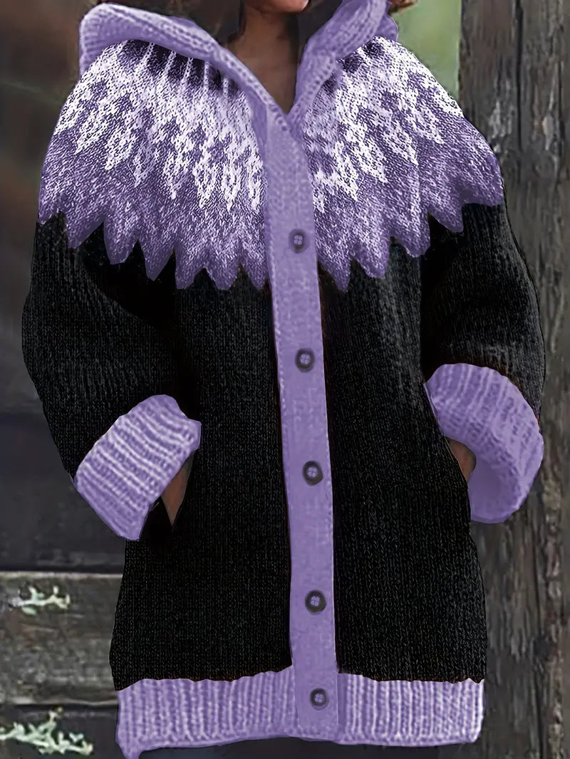 Women's Patterned Cardigan Sweater