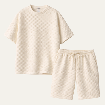Men's Oversized Summer T-Shirt And Shorts Set - Fashinoza