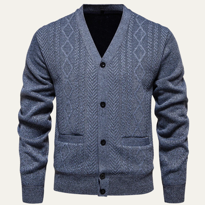 Murano Men's Slim Fit Knitted V-Neck Sweater