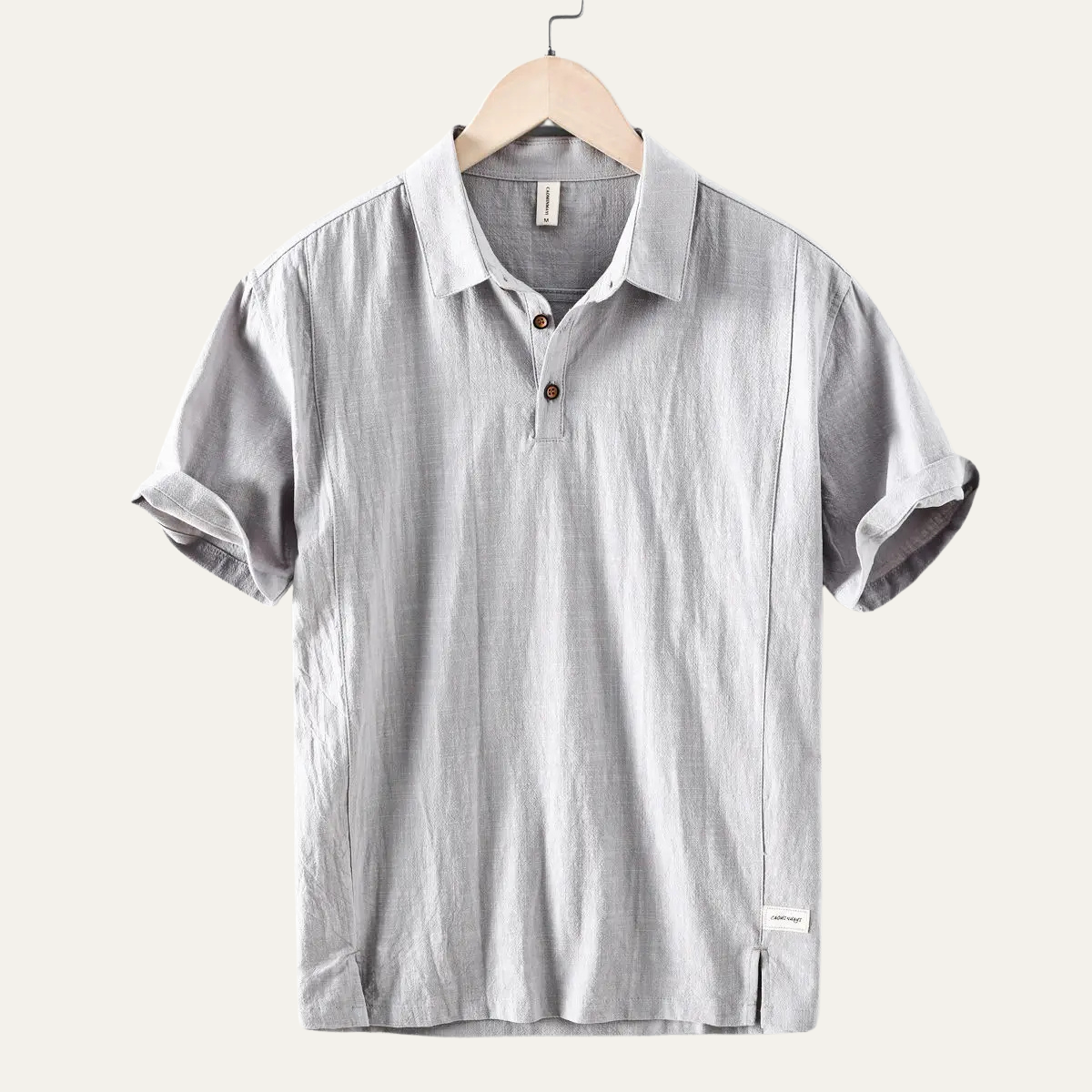 Montrose Ridge Men's Linen Polo Shirt Short Sleeve Casual