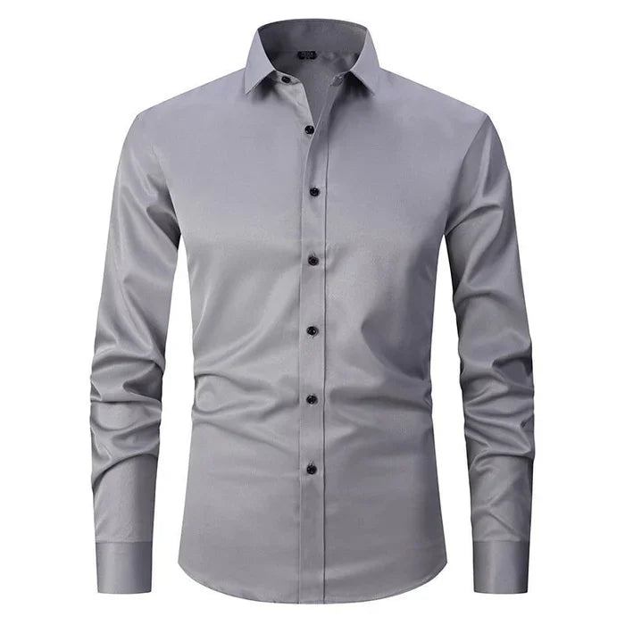Men's Button Shirt Cotton Wrinkle Resistant