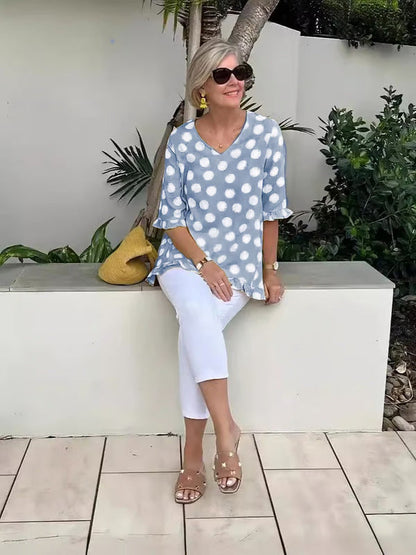Stylish Women's V-Neck Blouse