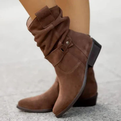 Women's Slouchy Ankle Boots Soft Soles