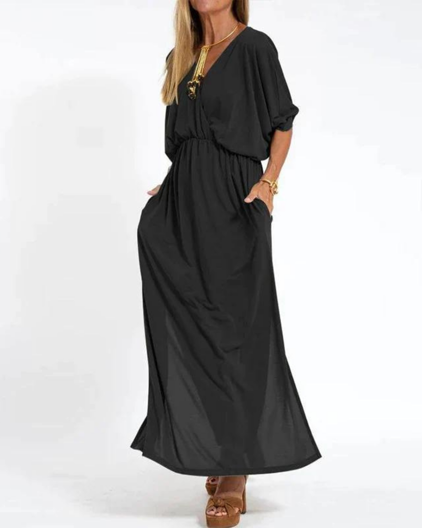 Women's Maxi Dress With Side Pockets