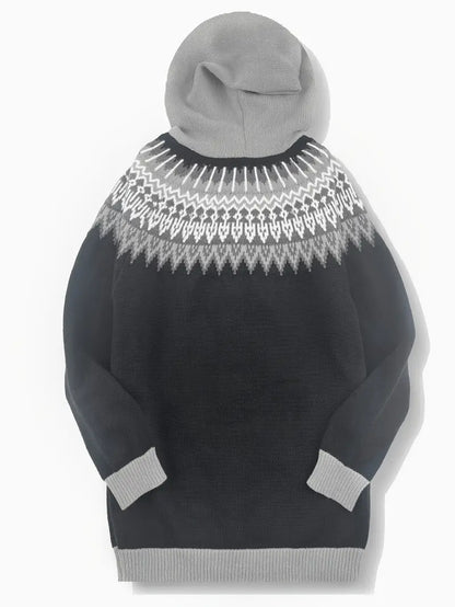 Women's Hooded Cardigan Button Front Knit