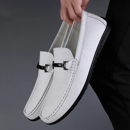 Men's Slip-On Loafers Formal Leather Black